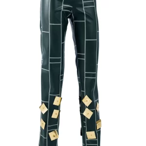 Female Jolyne Cujoh Cosplay Costume Coat Pants Shoes Boots Wigs Jacket Earrings Full Set Women Girls Cloth Halloween Party Suit - Image 6