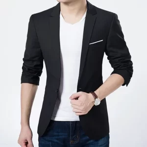 New Men's Casual Slim Fit Formal Button Suit Blazer Coat Jacket Tops Slim Fit Blazer For Men Party Dress Male Fashion Casual - Image 3