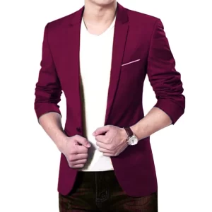 New Men's Casual Slim Fit Formal Button Suit Blazer Coat Jacket Tops Slim Fit Blazer For Men Party Dress Male Fashion Casual - Image 4