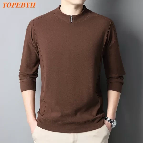 New Men's Pullover Sweater Knitted Sweater Warm Casual Men's Personality Clothing - Image 3