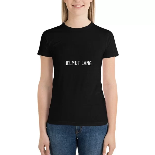 HELMUT LANG LOGO T SHIRT T-Shirt plus size tops animal print shirt for girls cropped t shirts for Women