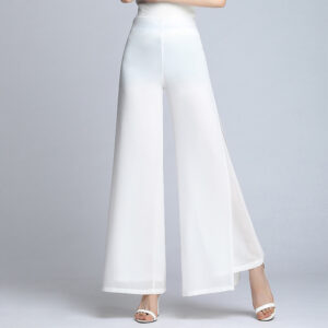 Chiffon High Waist Wide Leg Pants - Image 5
