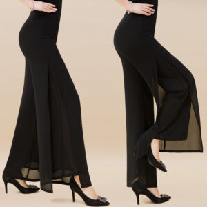 Chiffon High Waist Wide Leg Pants - Image 2