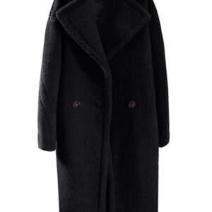 Women's Long Faux Fur Thickened Lambswool Fleece Coat - Image 2