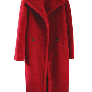 Women's Long Faux Fur Thickened Lambswool Fleece Coat - Image 3