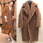 Women's Long Faux Fur Thickened Lambswool Fleece Coat