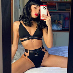 Women's Sports Underwear V-neck Hollow Panties