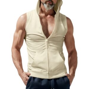 Men's Hooded Sleeveless Sports Vest - Image 5