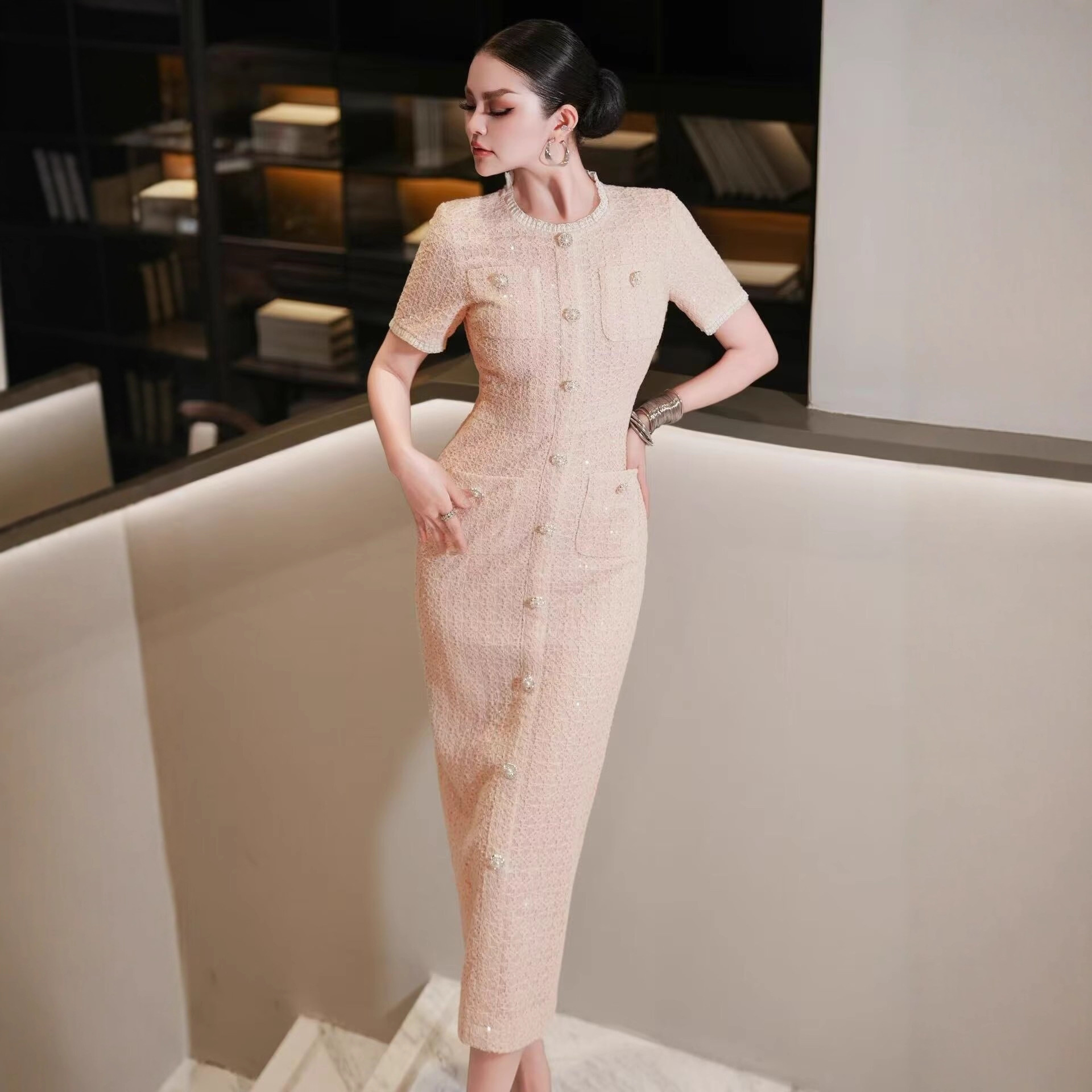 Inspired Light Luxury Mid-Length Dress For Women - Image 2