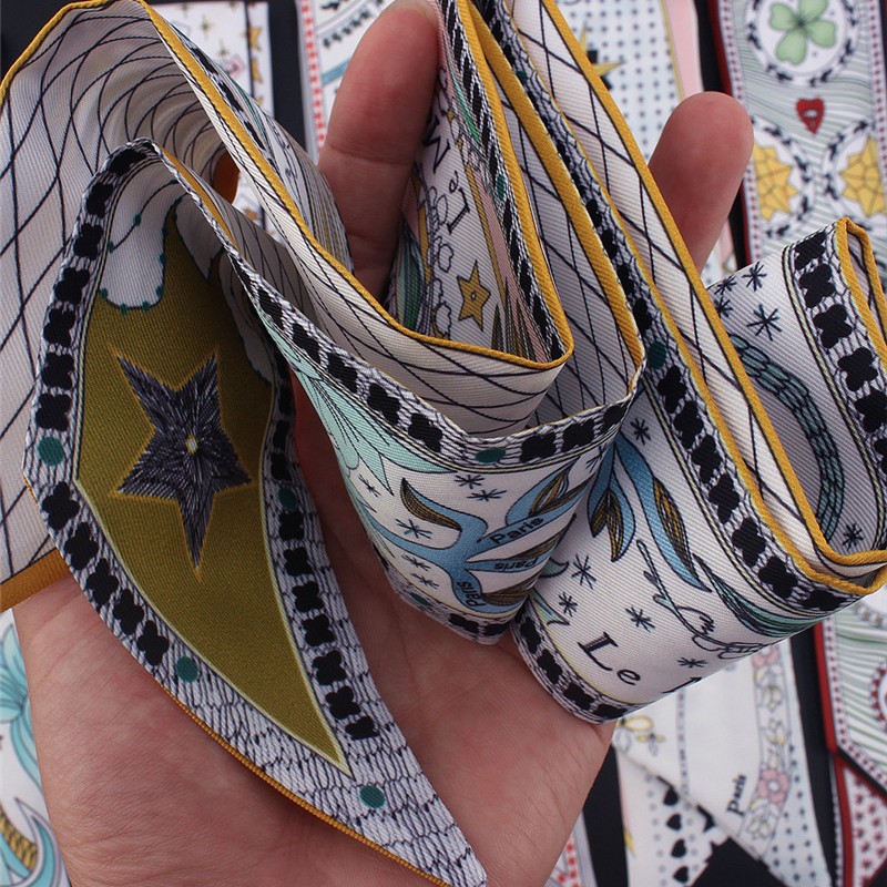 Tarot Print Double-Sided Twill Scarf - Image 4