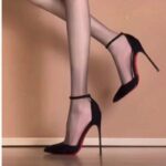 Black Shiny Leather High Heels Women's Stiletto P