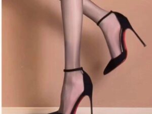 Black Shiny Leather High Heels Women's Stiletto P