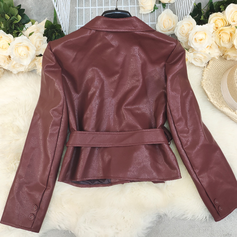 Long-Sleeved Lace-Up Small Suit Jacket - Image 3