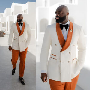 Corduroy Vintage Men’s Tuxedos Prom Slim Fit Jacket