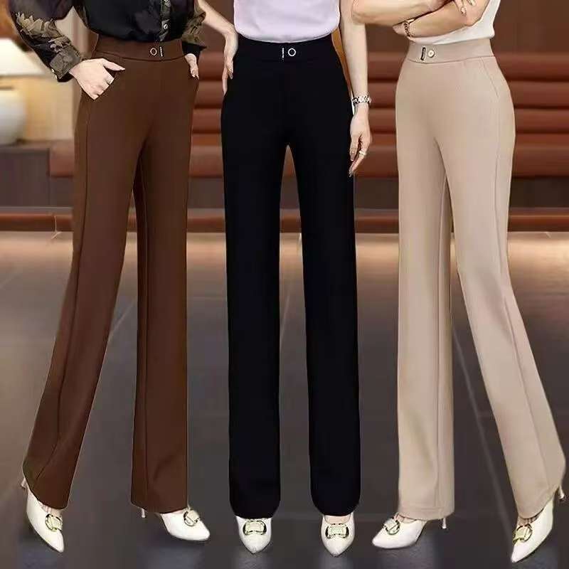 High-Waisted Thin Women's Boot-Cut Pants