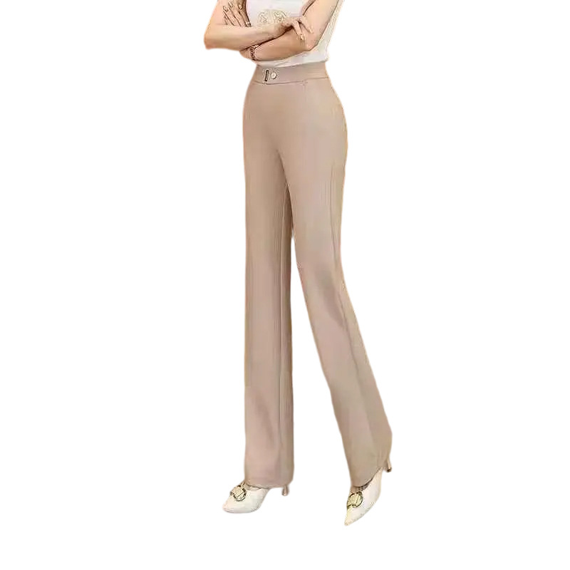 High-Waisted Thin Women's Boot-Cut Pants - Image 5