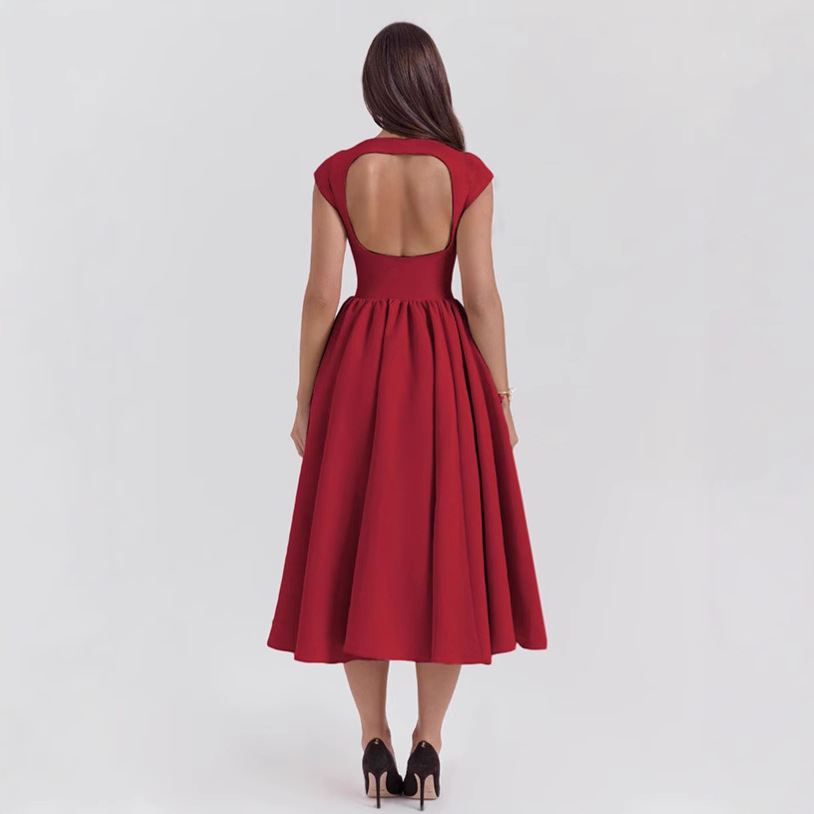 Sexy Backless Waist Slim Dress - Image 2