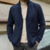 New Sweater Collar Knitted Mid-Length Cardigan Jacket