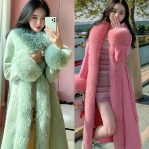 Cashmere Coat Thickened Cotton-padded Jacket additional view