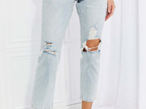 Vervet by Flying Monkey Stand Out Full Size Distressed Cropped Jeans