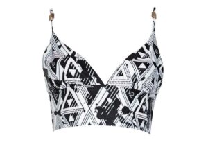 Amour Geometric Crop Top