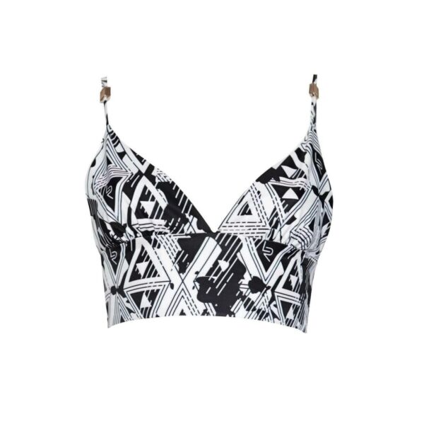 Amour Geometric Crop Top