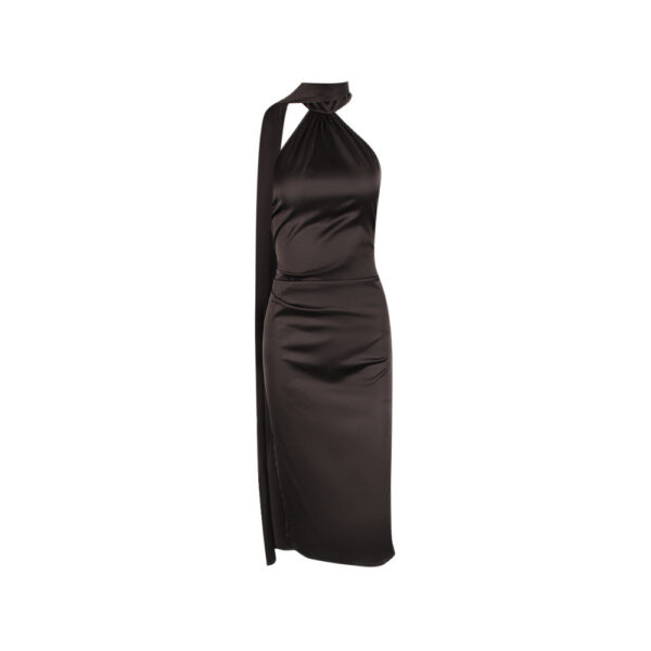 Strapless Backless Slim Satin Party Dress