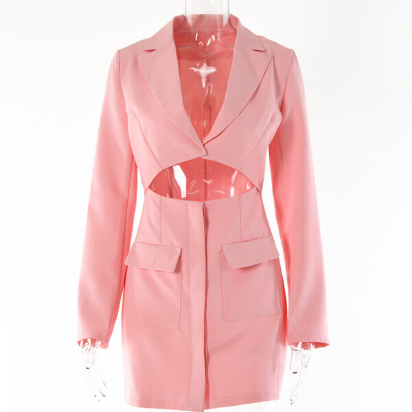 Two-piece Long-sleeved Cardigan Lapel Short Skirt Suit