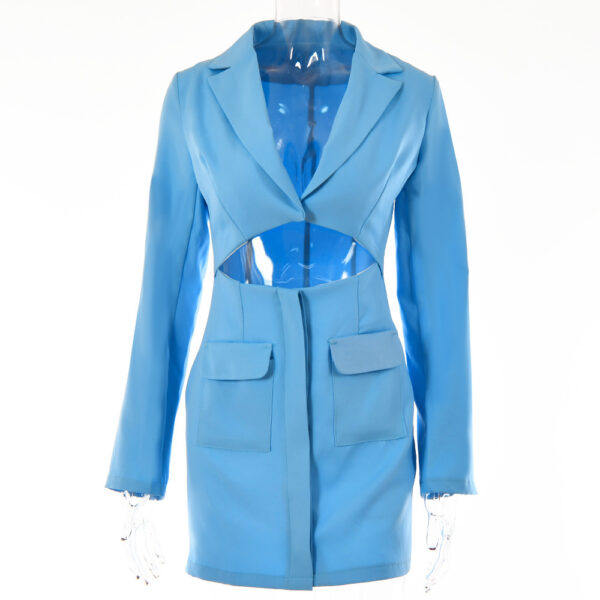 Two-piece Long-sleeved Cardigan Lapel Short Skirt Suit