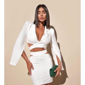 Tube Top Suit Skirt Banquet Evening Dress