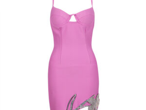Slim Fit Short Dress with Straps
