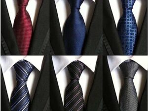 WeiShang Lot 6 PCS Classic Men's Silk Tie Necktie Woven JACQUARD Neck Ties