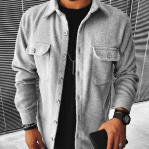 Men's Plaid Shirt Long Sleeves & Pocket
