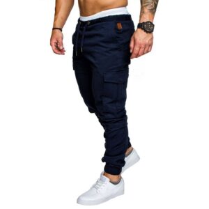 Men's Woven Casual Tooling Multi-pocket Pants