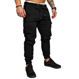 Men's Woven Casual Tooling Multi-pocket Pants