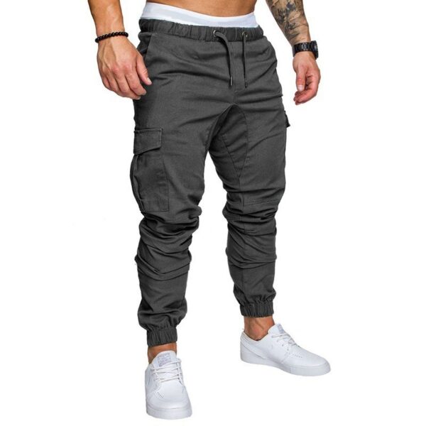 Men's Woven Casual Tooling Multi-pocket Pants