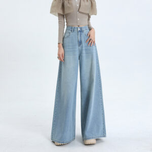 Women's High Waist Loose Wide-leg Jeans