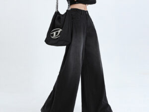 Women's High Waist Loose Wide-leg Jeans