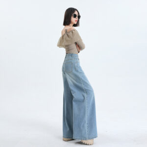 Women's High Waist Loose Wide-leg Jeans