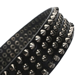 Stylish Layered Alloy Buckle Head Cowhide Retro Tattoo Belt