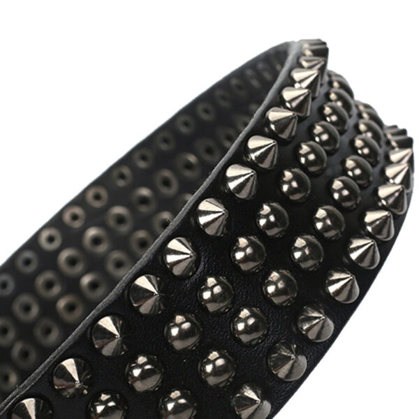 Stylish Layered Alloy Buckle Head Cowhide Retro Tattoo Belt