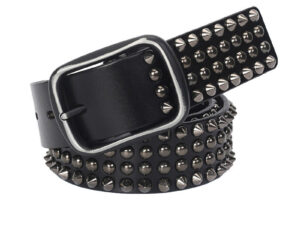 Stylish Layered Alloy Buckle Head Cowhide Retro Tattoo Belt