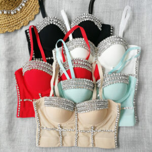 Women's Beaded Bright Diamond Street Dance Shaper