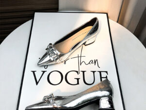 Women's Gunmetal/Silver 5cm Heels Pointed Toe Shoes