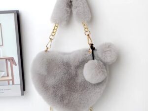 Women's Heart-Shaped Love Handbag Chain Bag