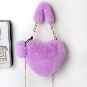 Women's Heart-Shaped Love Handbag Chain Bag