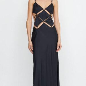 Women's Elegant Slim-fit Backless Shoulder Strapped Dress