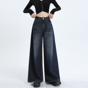 Women's High Waist Loose Wide-leg Jeans