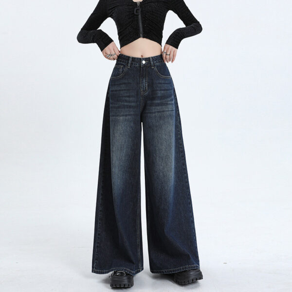 Women's High Waist Loose Wide-leg Jeans