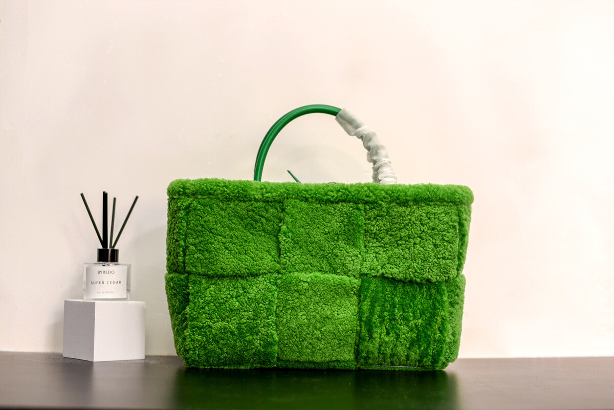 Women's Bohemian Style Lambswool Textured Large Tote Bag